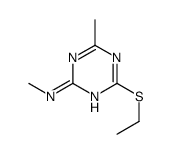 4-ethylsulfanyl-N,6-dimethyl-1,3,5-triazin-2-amine结构式