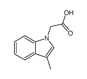 (3-methyl-indol-1-yl)-acetic acid Structure