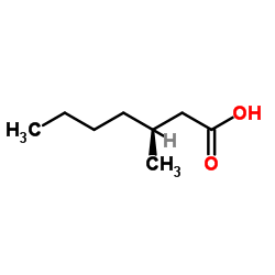 (S)-3-Methylheptanoic acid structure