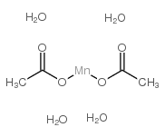 乙酸锰,四水结构式