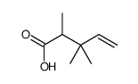 2,3,3-trimethylpent-4-enoic acid Structure