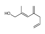 2-methyl-4-methylidenehepta-2,6-dien-1-ol Structure