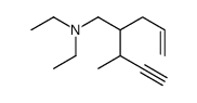 2-but-3-yn-2-yl-N,N-diethylpent-4-en-1-amine结构式