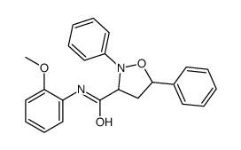 N-(2-methoxyphenyl)-2,5-diphenyl-1,2-oxazolidine-3-carboxamide Structure