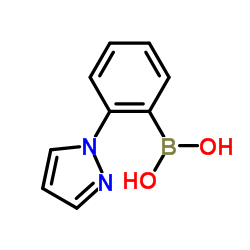 [2-(1H-Pyrazol-1-yl)phenyl]boronic acid Structure