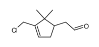 (3-chloromethyl-2,2-dimethyl-cyclopent-3-enyl)-acetaldehyde结构式