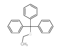Benzene,1,1',1''-[(ethylthio)methylidyne]tris- Structure
