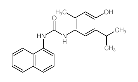 N-(4-Hydroxy-5-isopropyl-2-methylphenyl)-N-(1-naphthyl)urea结构式