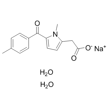 Tolmetin (sodium dihydrate) structure