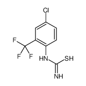 (4-Chloro-2-trifluoromethyl-phenyl)-thiourea Structure