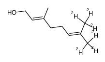 [8,8,8-2H3]-3-methyl-7-([2H3]methyl)octa-2E,6-dien-1-ol结构式