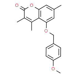 5-[(4-methoxyphenyl)methoxy]-3,4,7-trimethylchromen-2-one Structure