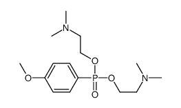 4-Methoxyphenylphosphonic acid bis[2-(dimethylamino)ethyl] ester Structure