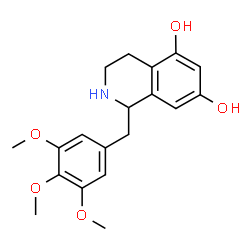 5,7-dihydroxy-1-(3,4,5-trimethoxybenzyl)-1,2,3,4-tetrahydroisoquinoline结构式