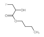 Propanoic acid,3-fluoro-2-hydroxy-, butyl ester结构式