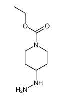 1-Piperidinecarboxylicacid,4-hydrazino-,ethylester(9CI) Structure