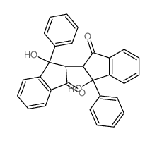 [2,2'-Bi-1H-indene]-1,1'-dione,2,2',3,3'-tetrahydro-3,3'-dihydroxy-3,3'-diphenyl- Structure