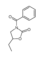 3-benzoyl-5-ethyl-oxazolidin-2-one结构式