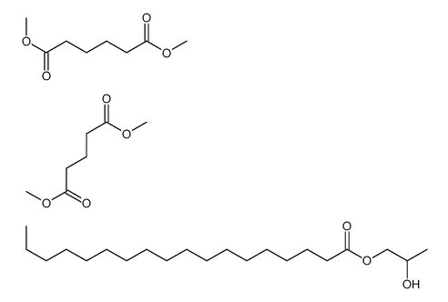 dimethyl hexanedioate,dimethyl pentanedioate,2-hydroxypropyl octadecanoate Structure