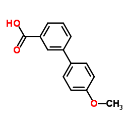 4'-甲氧基联苯-3-羧酸结构式