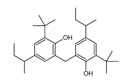 2,2'-methylenebis[4-sec-butyl-6-tert-butylphenol]结构式