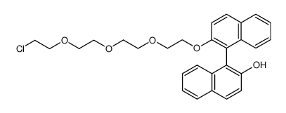 (+/-)-O-(1-chloro-3,6,9-trioxaundec-11-yl)-1,1'-bi-2-naphthol结构式