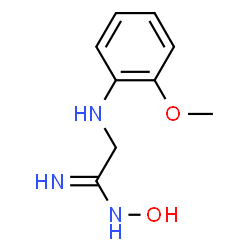 Ethanimidamide, N-hydroxy-2-[(2-methoxyphenyl)amino]- (9CI) Structure