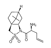 (2S)-N-(2-aminopent-4-enoyl)-(1S,2R)-bornane-10,2-sultam结构式