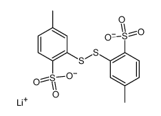 monolithium mono(2,2'-disulfanediylbis(4-methylbenzenesulfonate)) Structure