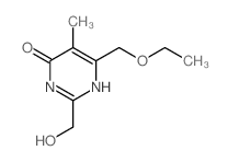 6-(ethoxymethyl)-2-(hydroxymethyl)-5-methyl-1H-pyrimidin-4-one Structure