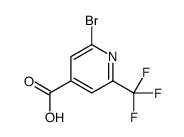 2-溴-6-(三氟甲基)异烟酸结构式