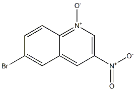6-溴-3-硝基喹啉 1-氧化物结构式