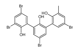 3,5,5',5''-tetrabromo-2,2',2''-trihydroxy-3''-methyl-m-terphenyl结构式