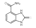 2,3-二氢-2-硫氧代-1H-苯并咪唑-4-羧酰胺结构式