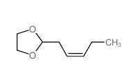 2-[(Z)-pent-2-enyl]-1,3-dioxolane结构式