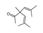 4-acetyl-2,4,6-trimethyl-2,5-heptadiene Structure