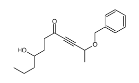 8-hydroxy-2-phenylmethoxyundec-3-yn-5-one结构式