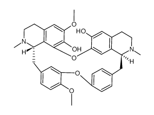 6',7-Bis-(O-demethyl)-tetrandrine结构式