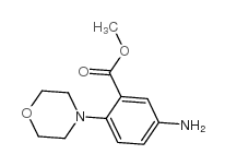 5-氨基-2-吗啉代苯甲酸甲酯结构式