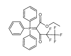 4,4,5,5,5-pentafluoro-3-oxo-2-(triphenylphosphoranylidene)pentanoic acid ethyl ester结构式