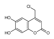 4-氯甲基-6,7-二羟基-2-苯并吡酮结构式