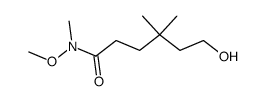 6-hydroxy-N-methoxy-N,4,4-trimethylhexanamide Structure