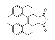 9,12-dimethyl-1,2,2a,3,4,4a,5,6-octahydro-dibenzo[c,g]phenanthrene-3,4-dicarboxylic acid-anhydride结构式
