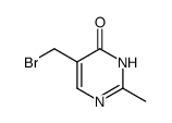 5-bromomethyl-2-methyl-3H-pyrimidin-4-one结构式