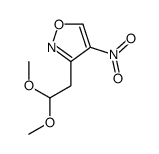 3-(2,2-dimethoxyethyl)-4-nitro-1,2-oxazole Structure