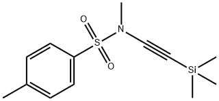 N,4-二甲基-N-((三甲基甲硅烷基)乙炔基)苯磺酰胺结构式