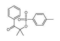 (2-methyl-1-oxo-1-phenylpropan-2-yl) 4-methylbenzenesulfonate结构式