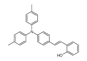 2-[2-[4-(4-methyl-N-(4-methylphenyl)anilino)phenyl]ethenyl]phenol结构式