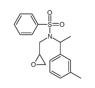 N-[1-(3-methylphenyl)ethyl]-N-(oxiran-2-ylmethyl)benzenesulfonamide Structure