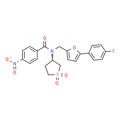 N-(1,1-dioxidotetrahydro-3-thienyl)-N-{[5-(4-fluorophenyl)-2-furyl]methyl}-4-nitrobenzamide Structure